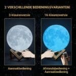 Gepersonaliseerde Maanlamp - Standaard Bedieningsvarianten