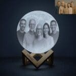 Gepersonaliseerde Maanlamp - Standaard Met Foto en Tekst Uniek en Persoonlijk Cadeau