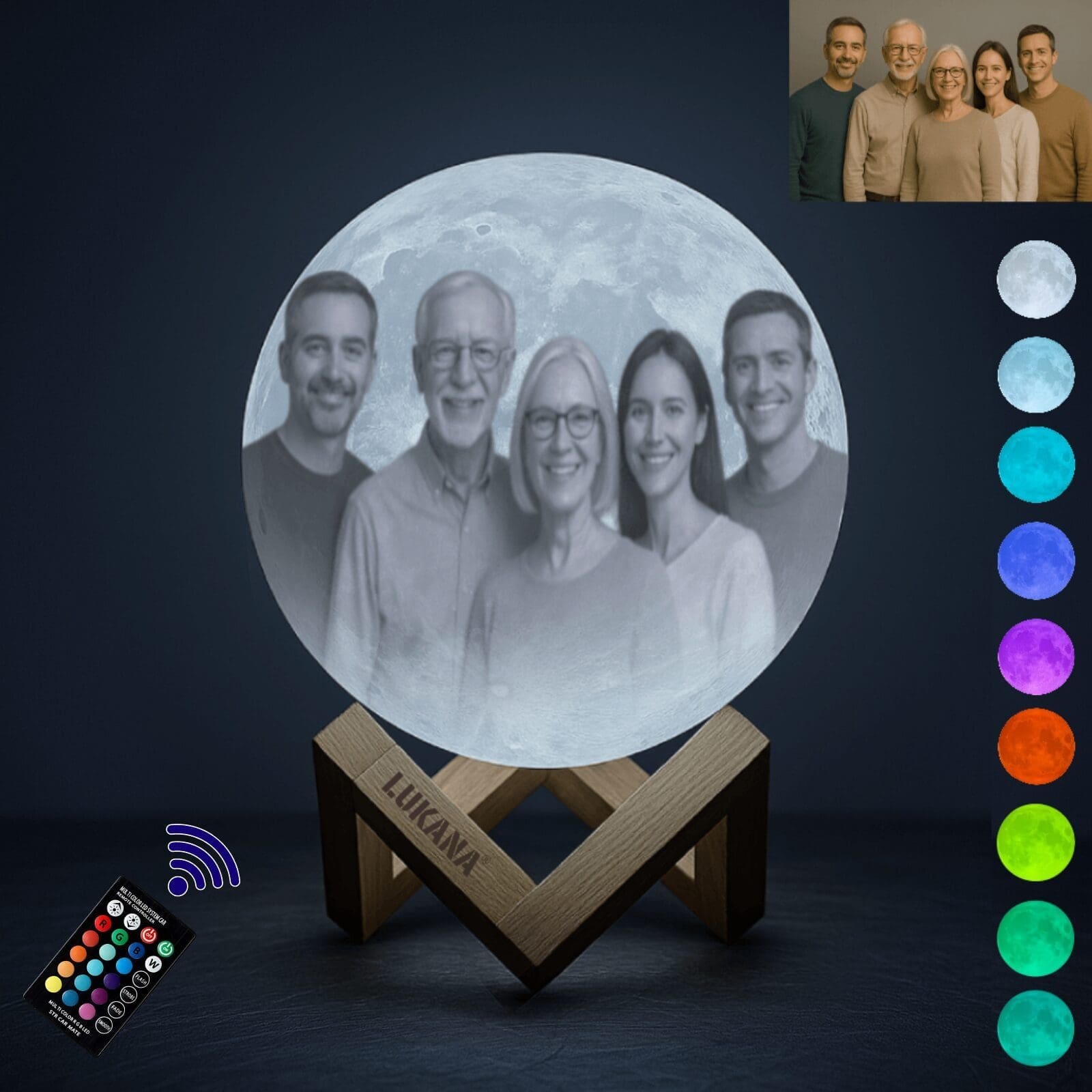 Gepersonaliseerde Maanlamp - Standaard