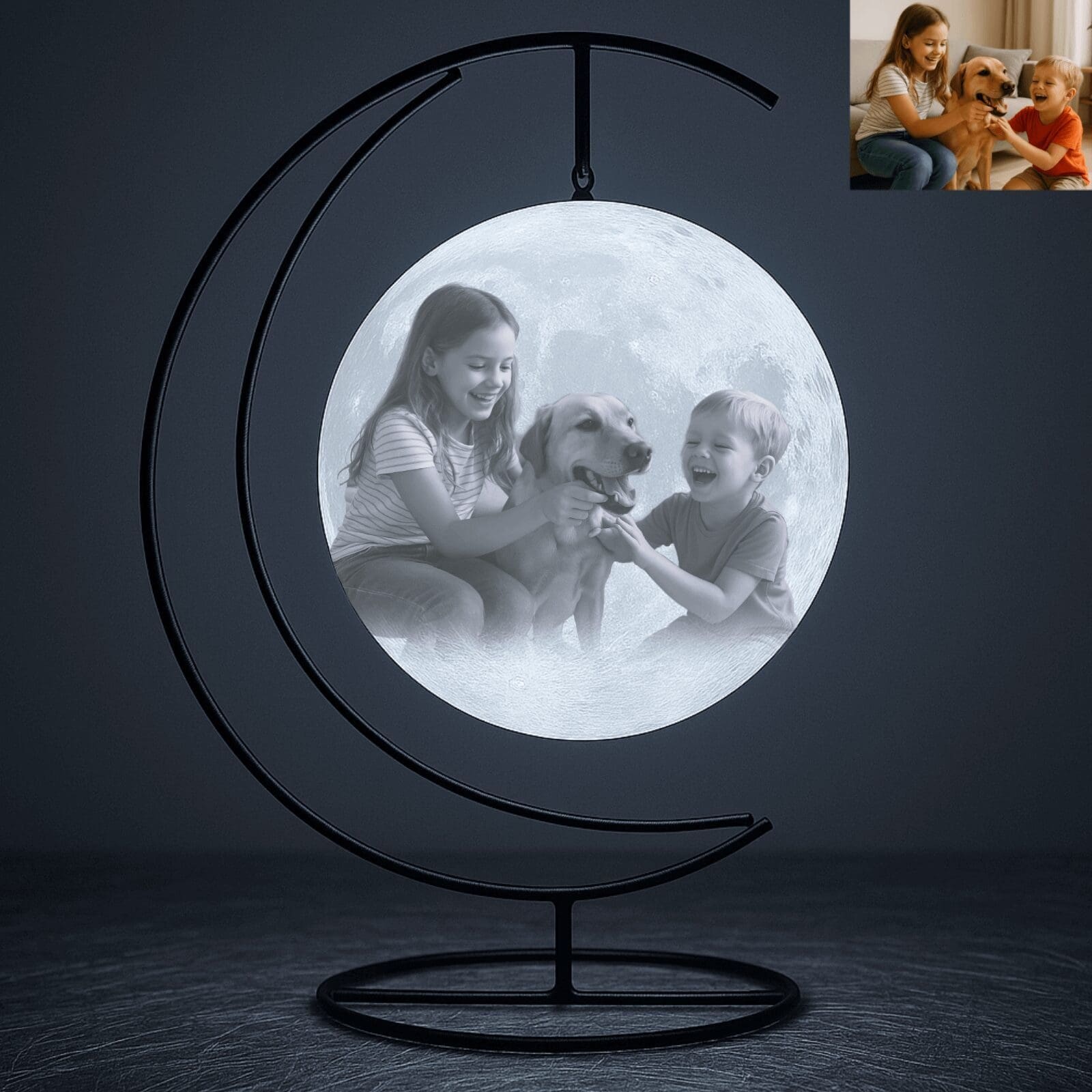 Gepersonaliseerde Maanlamp met Ophangbeugel