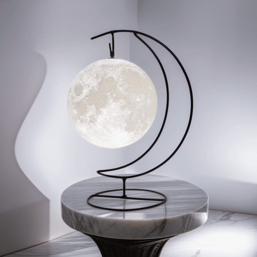 Lukana Maanlamp 3D Tafellamp