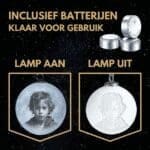 Gepersonaliseerde Maanlamp - Kersthangers Sleutelhangers Kleuren