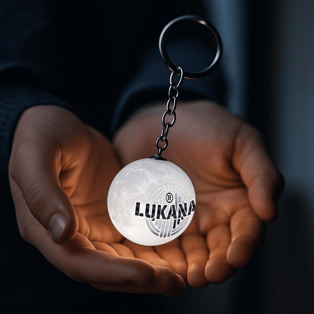 Gepersonaliseerde Maanlamp Sleutelhanger 1 MVP Shop